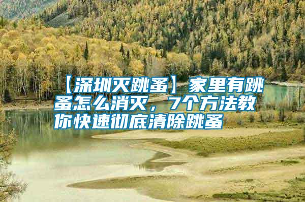 【深圳滅跳蚤】家里有跳蚤怎么消滅，7個(gè)方法教你快速?gòu)氐浊宄?/></p>
             <p style=