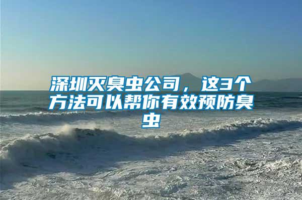 深圳滅臭蟲公司，這3個方法可以幫你有效預防臭蟲