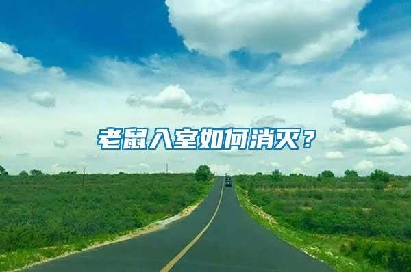 老鼠入室如何消滅？