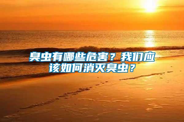 臭蟲有哪些危害？我們應(yīng)該如何消滅臭蟲？