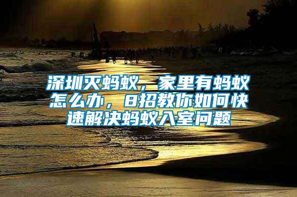 深圳滅螞蟻，家里有螞蟻怎么辦，8招教你如何快速解決螞蟻入室問題