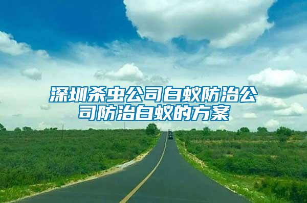 深圳殺蟲(chóng)公司白蟻防治公司防治白蟻的方案