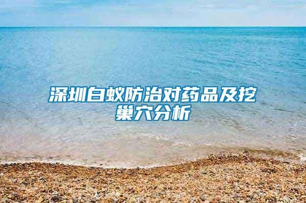 深圳白蟻防治對(duì)藥品及挖巢穴分析