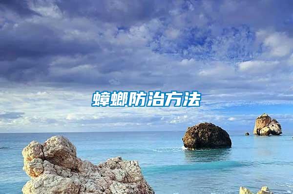 蟑螂防治方法