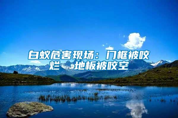 白蟻危害現(xiàn)場(chǎng)：門框被咬爛  地板被咬空