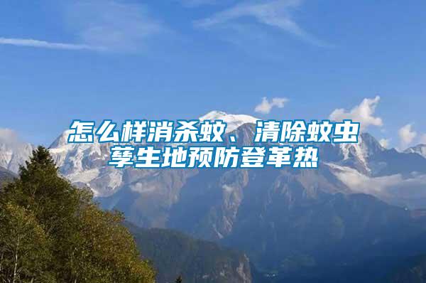 怎么樣消殺蚊、清除蚊蟲孳生地預(yù)防登革熱