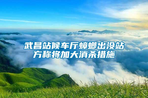 武昌站候車廳蟑螂出沒(méi)站方稱將加大消殺措施