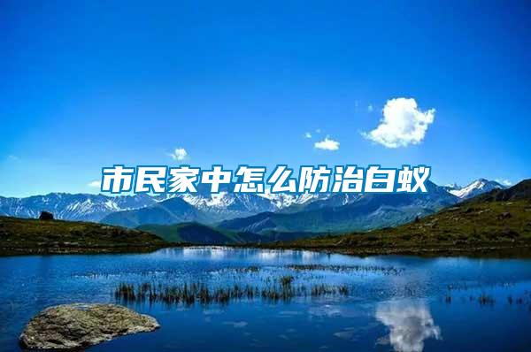 市民家中怎么防治白蟻