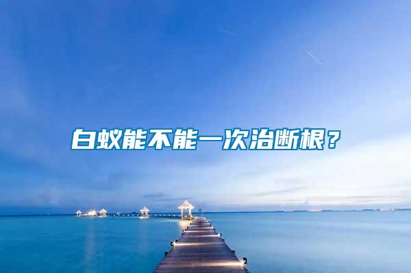 白蟻能不能一次治斷根？