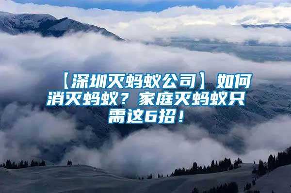 【深圳滅螞蟻公司】如何消滅螞蟻？家庭滅螞蟻只需這6招！