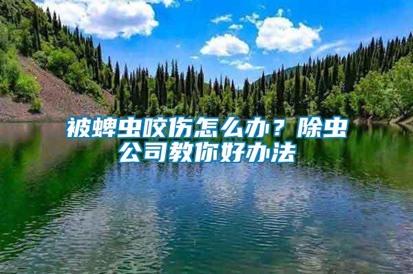 被蜱蟲咬傷怎么辦？除蟲公司教你好辦法