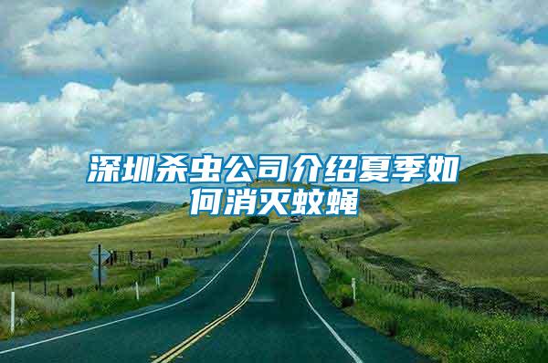 深圳殺蟲公司介紹夏季如何消滅蚊蠅