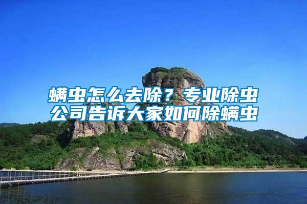 螨蟲怎么去除？專業(yè)除蟲公司告訴大家如何除螨蟲