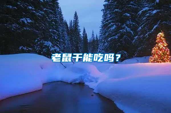 老鼠干能吃嗎？