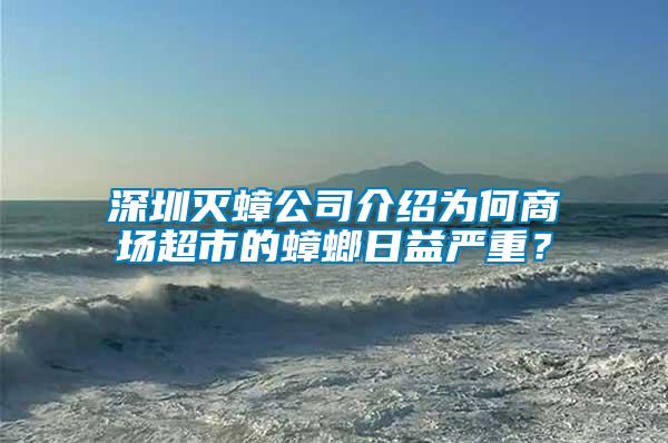 深圳滅蟑公司介紹為何商場超市的蟑螂日益嚴(yán)重？