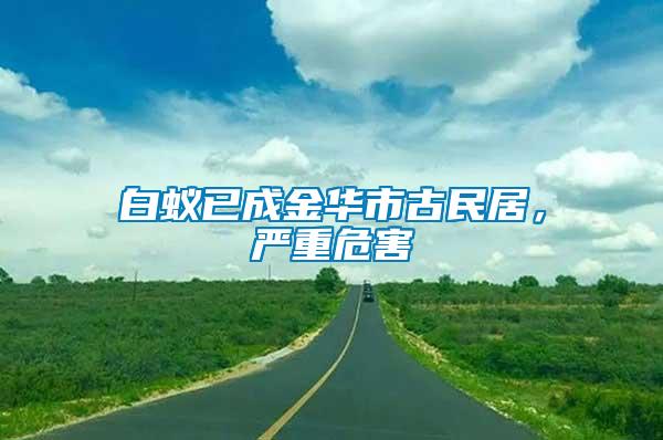 白蟻已成金華市古民居，嚴(yán)重危害