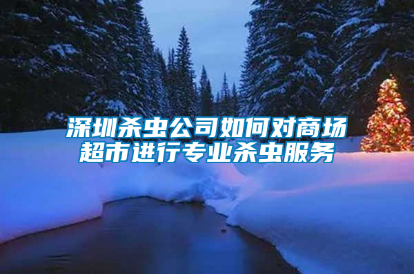 深圳殺蟲(chóng)公司如何對(duì)商場(chǎng)超市進(jìn)行專業(yè)殺蟲(chóng)服務(wù)