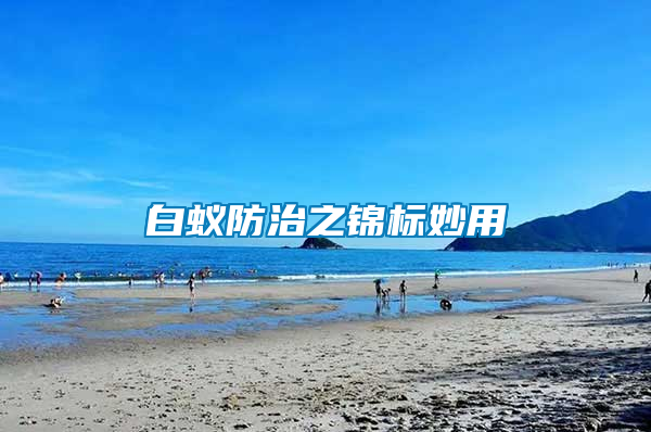 白蟻防治之錦標妙用