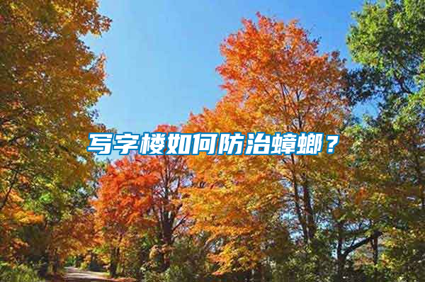 寫字樓如何防治蟑螂？