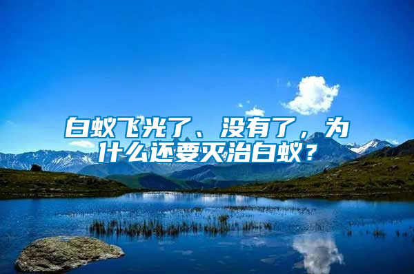 白蟻飛光了、沒(méi)有了，為什么還要滅治白蟻？