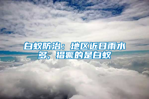 白蟻防治：地區(qū)近日雨水多, 猖獗的是白蟻